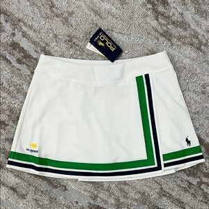 NWT US Open Polo Ralph Lauren White Tennis Skort